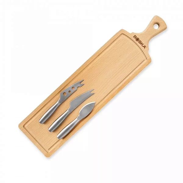 Набор для сыра Amigo, доска 44,5х11 см из бука и 3 мини-ножа из стали, Boska, Нидерланды, BSK358208 - изобр. 7