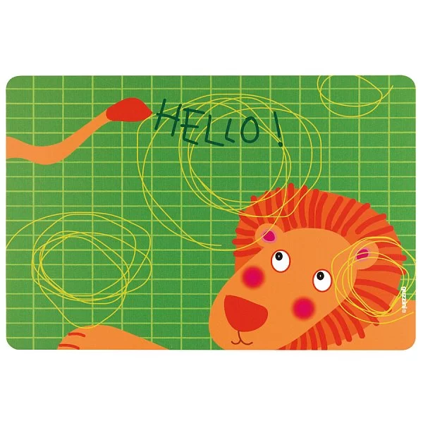Коврик сервировочный детский Hello лев 43,5х29,7 см, материал полипропилен, Guzzini, Италия, 22606652L - изобр. 7