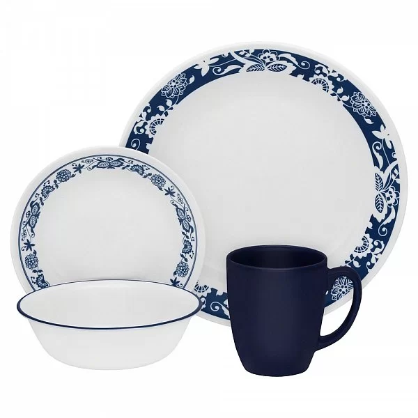 Набор посуды 16 предметов True Blue на 4 персоны, стекло, Corelle, 1114045 - изобр. 7