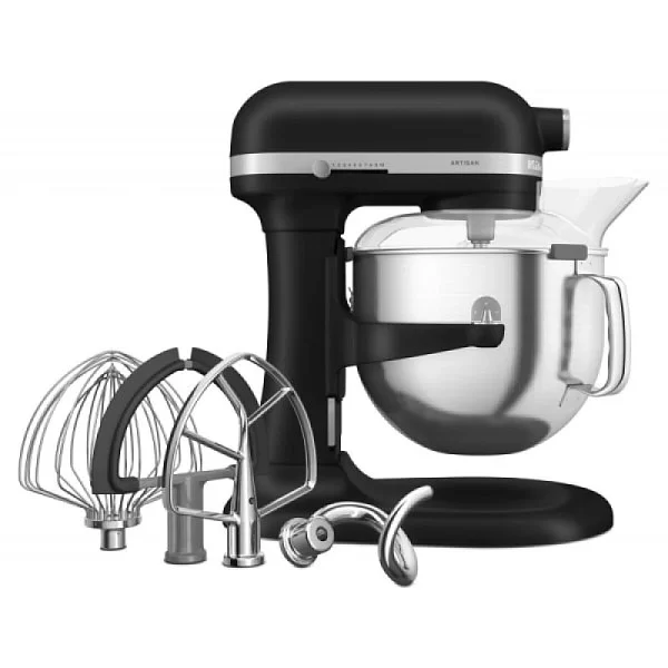 Миксер планетарный Artisan, 6,6 л, цвет черный матовый, Kitchen Aid, США, 5KSM70SHXEBM - изобр. 8