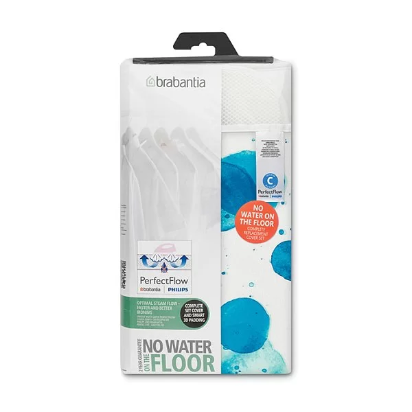 Чехол для гладильной доски Perfect Flow 124х45 см (C), декор Colour Spots, материал хлопок, Brabantia, Бельгия, 119026 - изобр. 8