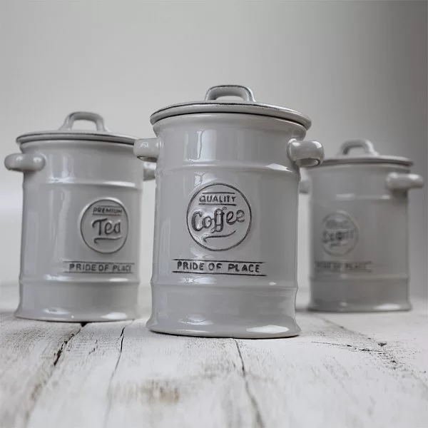Ёмкость для хранения чая Pride of Place Cool Grey, диаметр 11,5 см, материал керамика, цвет серый, T&G, Великобритания, 18090 - изобр. 9