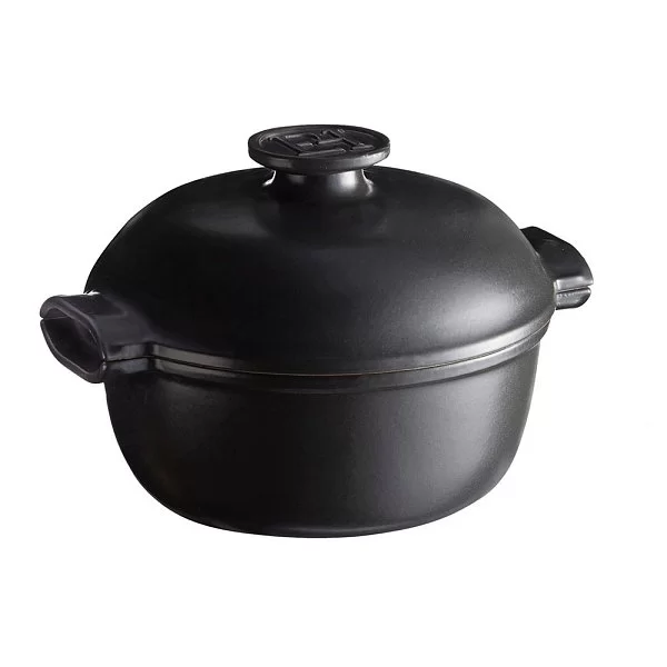 Кастрюля керамическая Delight 2 л индукционная диаметр 22,5 см, цвет графит, Emile Henry, Франция, 776620 - изобр. 9