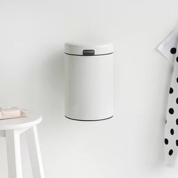 Мусорный бак настенный NewIcon, 3л, белый, Brabantia, 115523 - изобр. 12