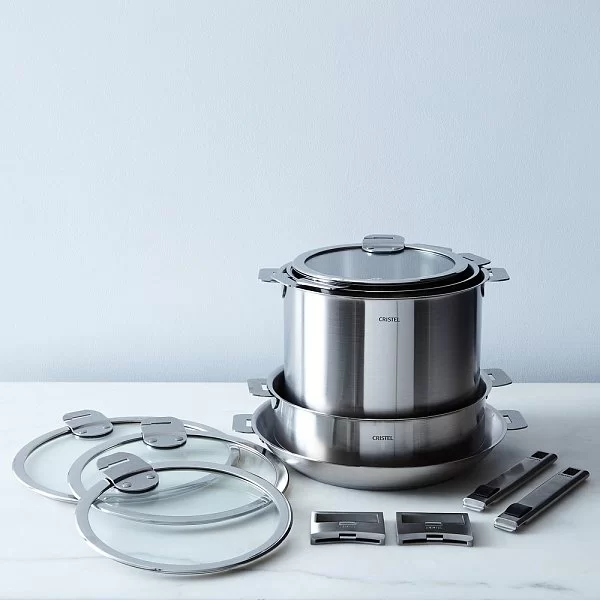 Кастрюля Strate 0,6 л, диаметр 12 см, матовая нержавеющая сталь 18/10, Cristel, Франция, C12QL - изобр. 13