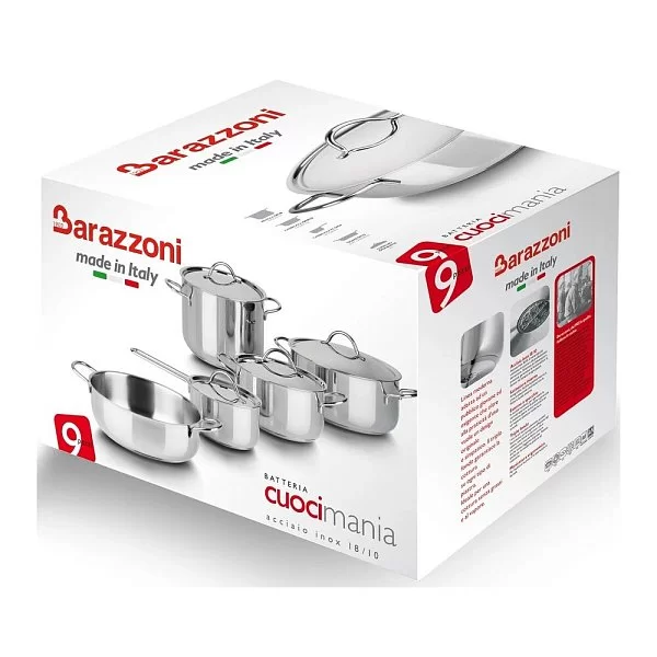 Набор посуды из 5 предметов Cuocimania, нержавеющая сталь, Barazzoni, Италия, 28380901 - изобр. 10