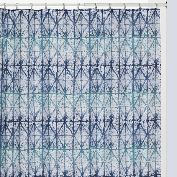 Шторка для ванной Shibori 183х183 см, материал полиэстер, Creative Bath, США, S1233IND - изобр. 7