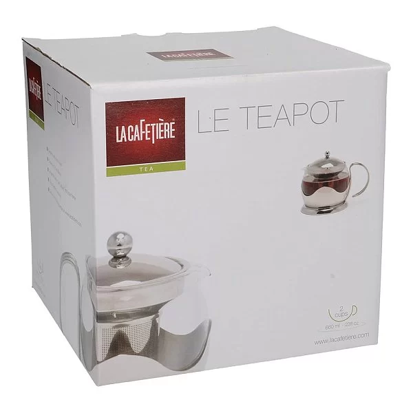Чайник заварочный La Cafetiere 15x17 см, объем 600 мл,, материал стекло + сталь, цвет серебряный, Kitchen Craft, Великобритания, TM970000 - изобр. 9
