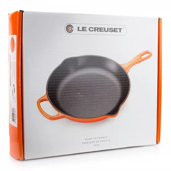 Сковорода с толстым дном 23 см, эмалированный чугун, цвет оранжевый, Le Creuset, Франция, 20182230900422 - изобр. 11