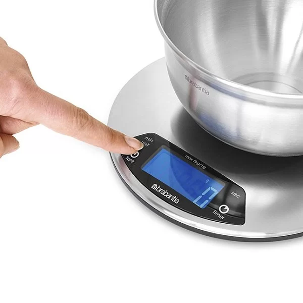 Цифровые кухонные весы Profile, 20см, стальной матовый, Brabantia, 480560 - изобр. 9