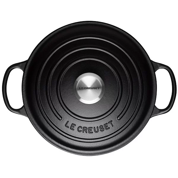 Кастрюля с крышкой 26 см, материал чугун, цвет черный матовый, Le Creuset, Франция, 21177260000430 - изобр. 9