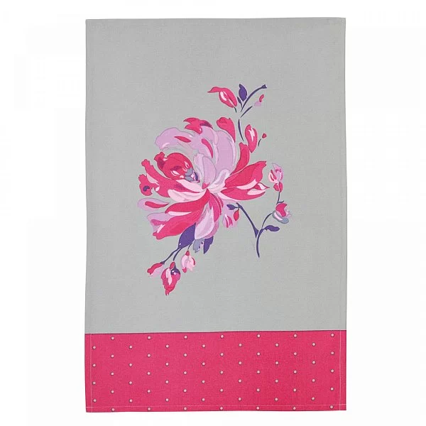 Набор из 2-х полотенец FLORAL 70x47 см, хлопок, цвет розовый, Kitchen Craft, Великобритания, KCGFLWRTTPK2 - изобр. 8