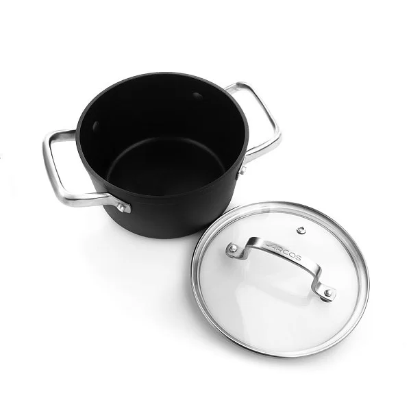 Кастрюля с крышкой Samoa 2,6 л, диаметр 20 см, кованый алюминий, цвет черный, Arcos, Испания, 716900 - изобр. 9
