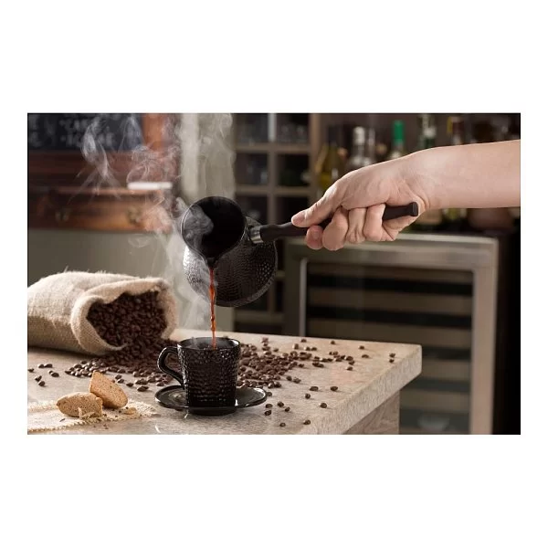 Турка для кофе Ibriks Hammered 350 мл, цвет черный, Сeraflame, D9411 - изобр. 10
