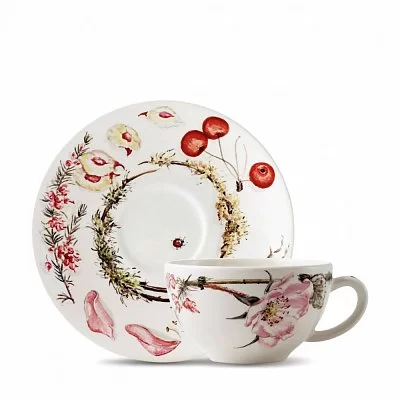 Блюдце Roda 10,7 см, материал керамика, цвет белый, Costa Nova, Португалия, RTP111-BRA(RTP111-VC7172) - изобр. 36