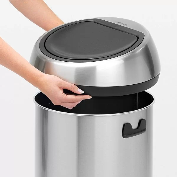 Мусорный бак Touch Bin 60л, стальной матовый, Brabantia, 484506 - изобр. 11