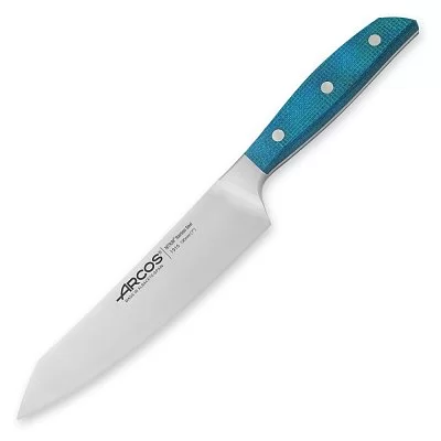 Нож кухонный поварской Wide Santoku длина лезвия 19,1 см, сталь VG-MAX в обкладках из дамаска, Kai, Япония, DM-0717 - изобр. 52