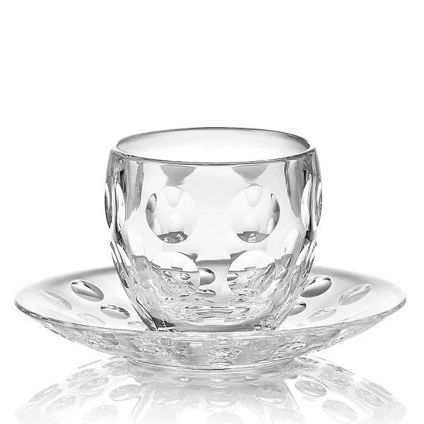 Чашка с блюдцем для эспрессо Venice 110 мл, материал суперпластик, цвет прозрачный, Италия, 11040000 - изобр. 7