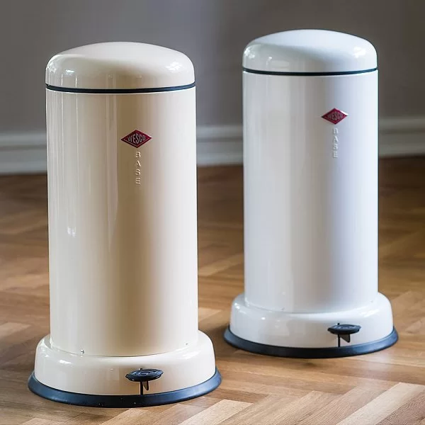 Мусорный бак с педалью Baseboy 15 л, цвет кремовый, нержавеющая сталь, Wesco, Германия, 134131-23 - изобр. 8