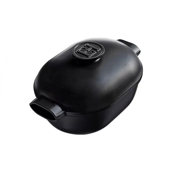 Кастрюля керамическая овальная Delight 4,5 л индукционная длина 36 см, цвет графит, Emile Henry, Франция, 776645 - изобр. 10