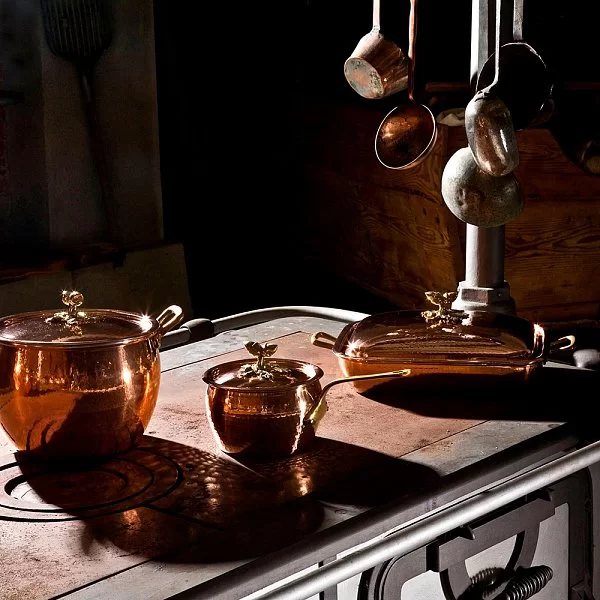 Сотейник медный с крышкой 4 л Historia decor с бронзовыми декорированными ручками, Ruffoni, 3114-26B Ruffoni - изобр. 10