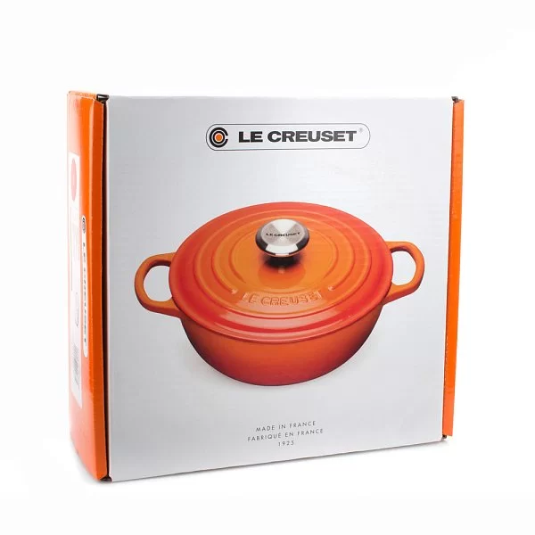 Казан La Marmite с крышкой 32 см, объем 7 л, материал чугун, цвет вишневый, Le Creuset, Франция, 21114320600430 - изобр. 13