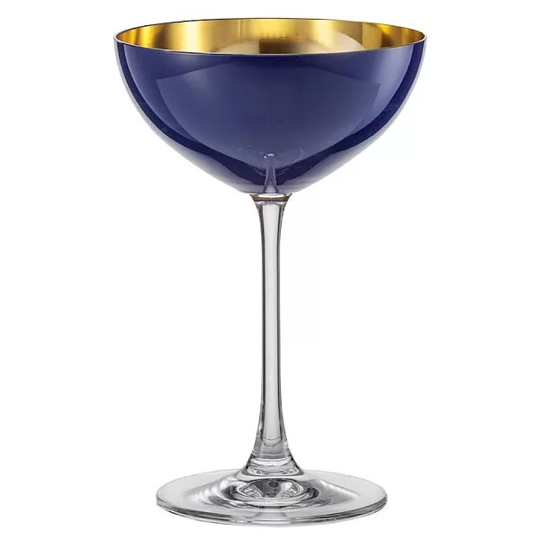 Креманка на ножке Kala 250 мл, хрусталь, цвет синий + золото, Eisch, Германия, 75355180 - изобр. 7