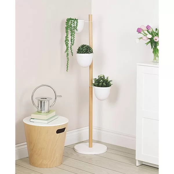 Подставка для растений Floristand 44x140 см, материал бук, цвет белый, Umbra, Канада, 1013880-668 - изобр. 10