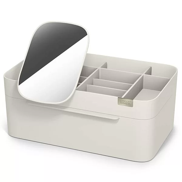 Органайзер для косметики со съемным зеркалом Viva Large, 12х30 см, цвет белый, пластик, Joseph Joseph, Великобритания, 75005 - изобр. 7
