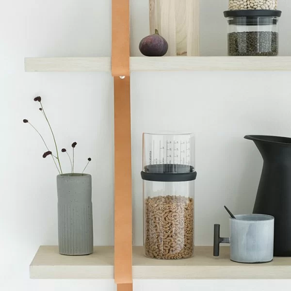 Банка с мерным стаканом 1л, серый, Brabantia, 290282 - изобр. 10