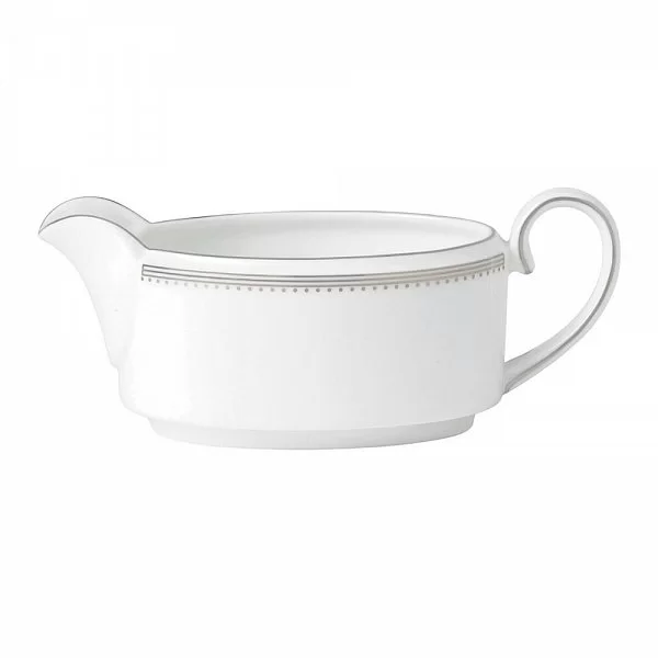 Соусник Vera Wang Grosgrain 19x10x8 см, 350 мл, материал фарфор, цвет белый, Wedgwood, Великобритания, 50116405605 - изобр. 7