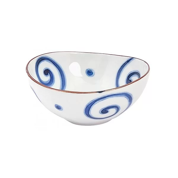 Чаша Mixed Bowls 16 см фарфор, цвет бело-синий, Tokyo Design, Япония, 7274 - изобр. 7