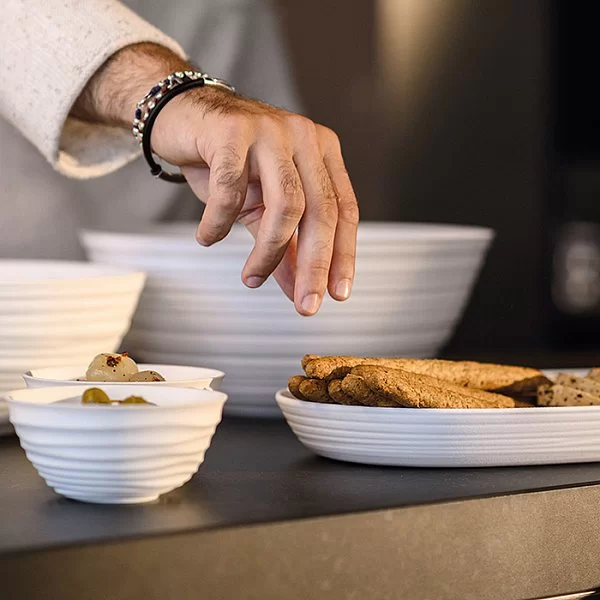 Блюдо сервировочное Tierra материал пластик, цвет бежевый, Guzzini, Италия, 17540079 - изобр. 9