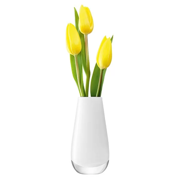 Ваза в форме бутона Flower Colour 13,8 см, цвет белый, выдувное стекло, LSA International, Великобритания, G732-14-391 - изобр. 9