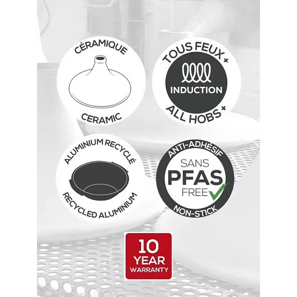 Тажин Atlas 30 см, высота 23 см, кованый алюминий +керамика, цвет зеленый, Peugeot, Франция, 62187 - изобр. 12