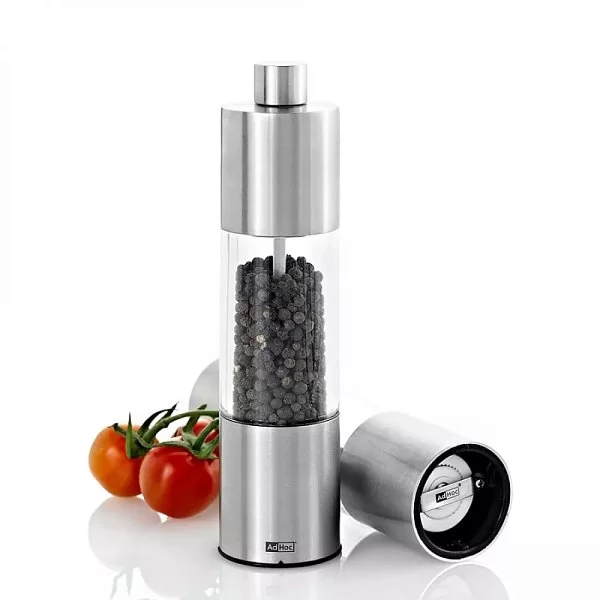 Мельница для перца и соли Classic Medium 18 x 4,5 см, нержавеющая сталь + акрил, AdHoc, Германия, MP10 - изобр. 8
