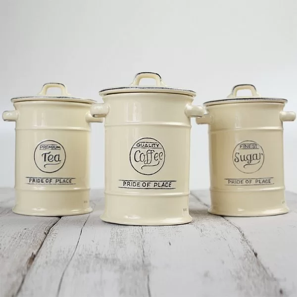 Ёмкость для хранения чая Pride of Place Old Cream, диаметр 11,5 см, материал керамика, цвет бежевый, T&G, Великобритания, 10514 - изобр. 8