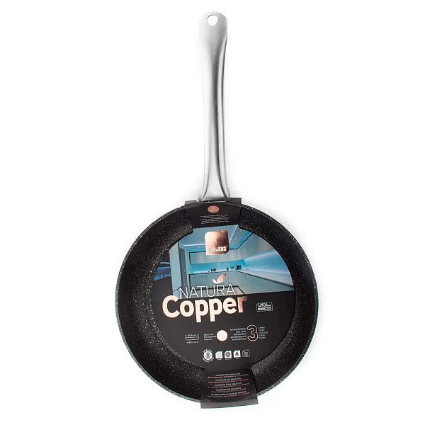 Сковорода антипригарная Natura Copper 26 см материал алюминий, высота 5 см, Ibili, Испания, 495026 - изобр. 12