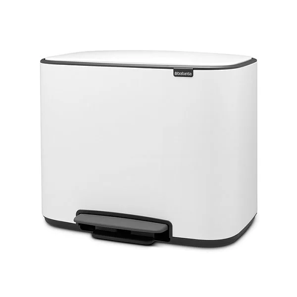Мусорный бак 2 секции Pedal Bin Bo, белый, 11+23л, Brabantia, 121142 - изобр. 13