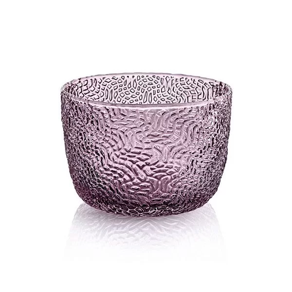 Чаша ручной работы Tricot диаметр 9,5 см, цвет аметистовый, стекло, IVV, Италия, 7806.2 - изобр. 7