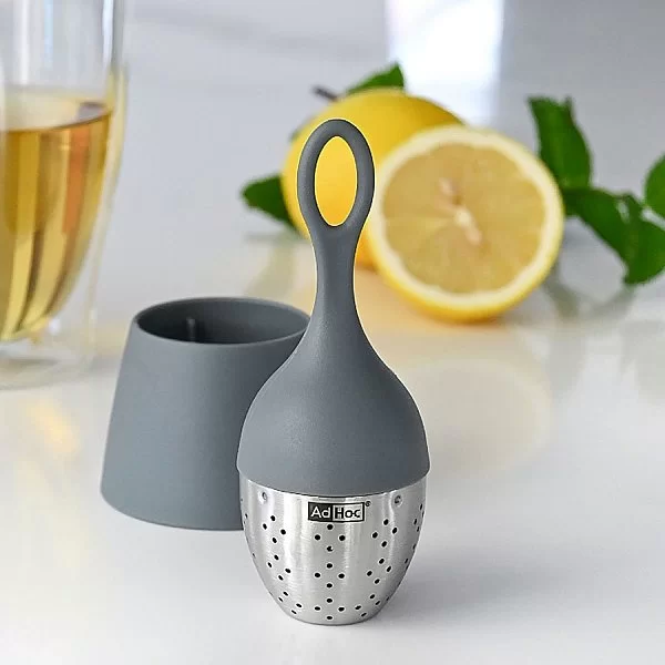 Ситечко для заваривания чая Floatea, диаметр 4 см, цвет серый, нержавеющая сталь + пластик, AdHoc Design, Германия, TE16 - изобр. 8
