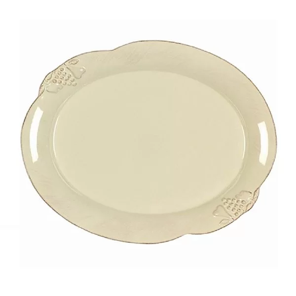 Блюдо овальное Madeira Harvest 40x3x32 см, материал керамика, цвет кремовый, Costa Nova, Португалия, MA289-CRM(MA403-00201I) - изобр. 7