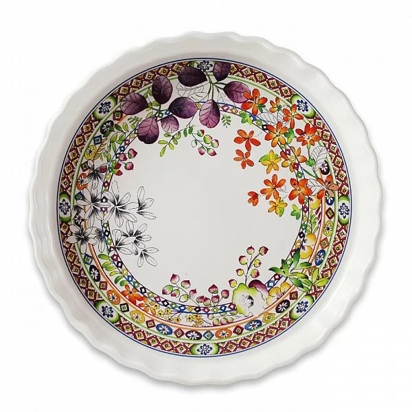 Форма для выпечки круглая &quot;Багатель&quot; 29 см, материал фаянс, Gien, Франция, 4027CPTA00 - изобр. 7