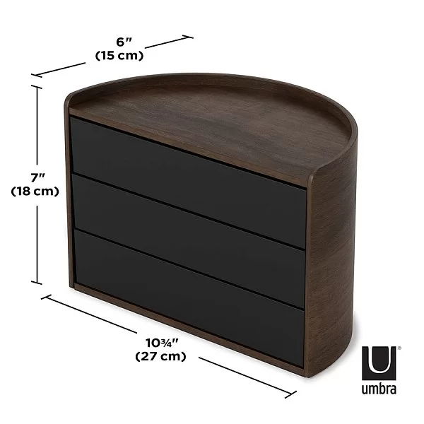 Шкатулка для украшений Moona, цвет черный, дерево, Umbra, Канада, 1014748-048 - изобр. 12