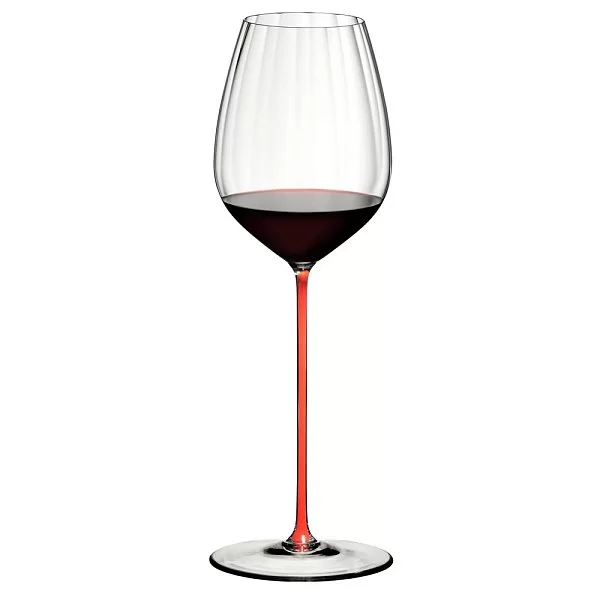 Бокал Cabernet для красного вина High Performance 834 мл с оптическим эффектом, красная ножка, хрусталь, Riedel, Австрия, 4994/0R - изобр. 8