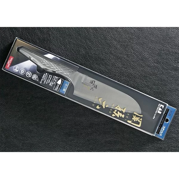 Нож кухонный поварской Santoku длина лезвия 14,5 см, сталь DSR1K6, Kai, Япония, KAI-AB-5162 - изобр. 12