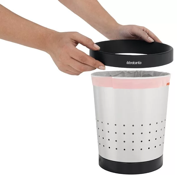 Корзина для бумаг 11л, стальной матовый, Brabantia, 364341 - изобр. 8