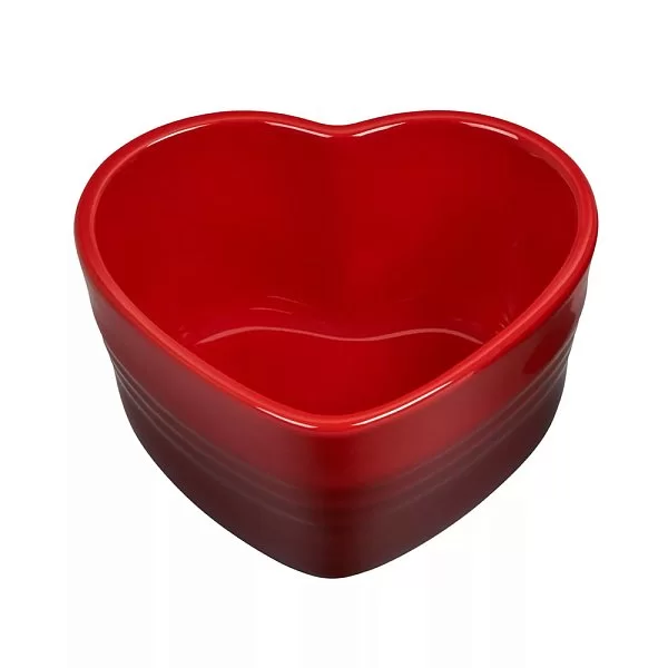 Набор из 2-х рамекинов "Сердце" без крышек 0,3 л, материал керамика, цвет вишневый, Le Creuset, Франция, 69084300600031 - изобр. 8