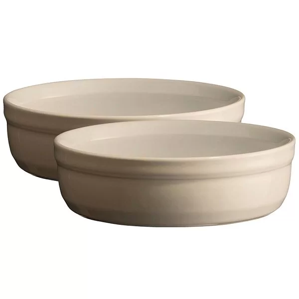 Набор из двух рамекинов №12, материал керамика, диаметр 12см, цвет кремовый, Emile Henry, Франция, 024013 - изобр. 7