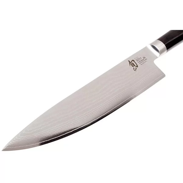 Нож кухонный поварской Gyuto длина лезвия 26,7 см, сталь VG-MAX в обкладках из дамаска, Kai, Япония, DM-0707 - изобр. 8